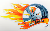 Image of Biglip-tx wheel decal