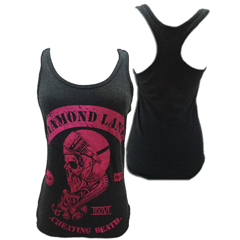 Image of Women's "Cheating Death" Tank Top - Grey & Pink