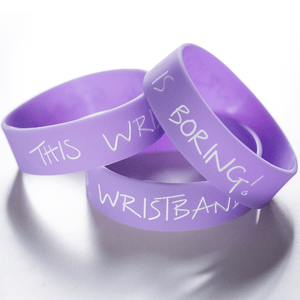 Image of THIS WRISTBAND IS BORING - Lilac