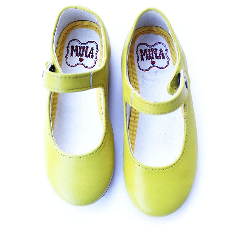 Image of Soleil Yellow Ballerina Shoes