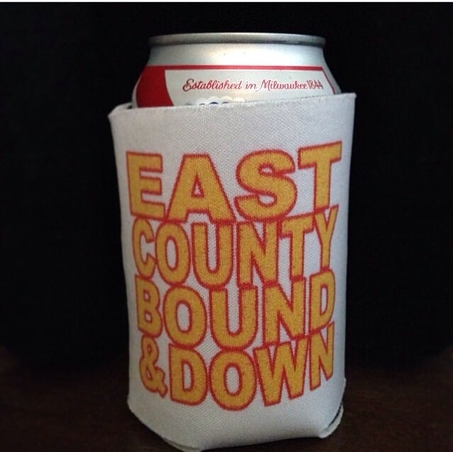 Image of Block letter coozie