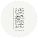 You Are My Sunshine My Only Sunshine Wall Decal Sticker