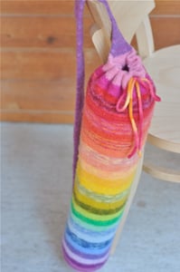 Image of CUSTOM ORDER: felted yoga mat bag