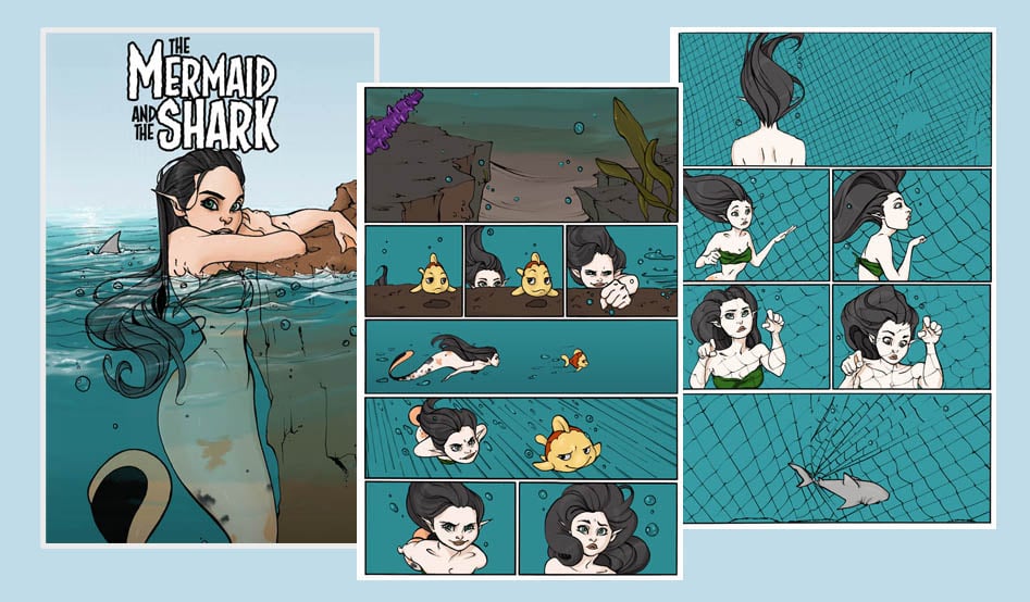 Image of The Mermaid and the Shark comic #1