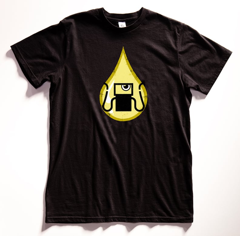 "Gas Tank Oil Monster" Graphic T Shirt