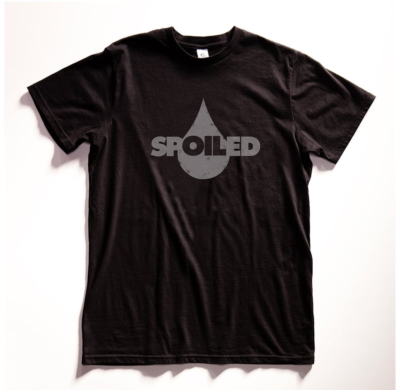 Gas Oil "Spoiled" Black Graphic T Shirt