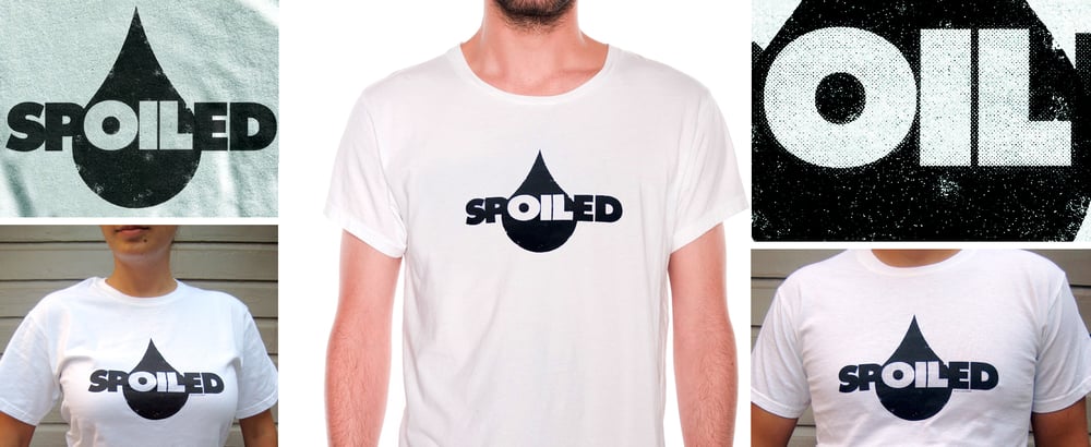Gas Oil "Spoiled" White Graphic T-Shirt