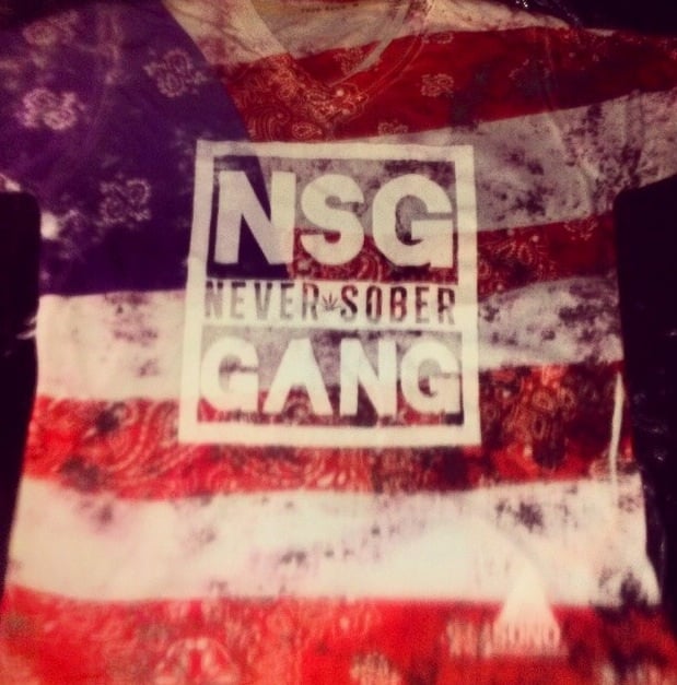 Image of *NEW* Neversobergang American Flag T-Shirts
