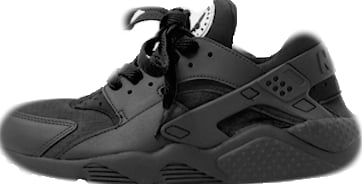 nike huarache triple black