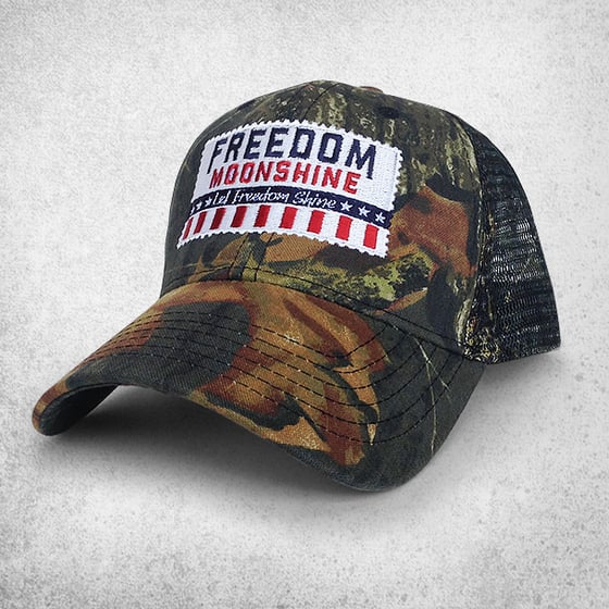 Image of Freedom Moonshine Camo Mesh Hat