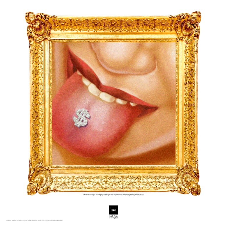 Image of Rich Kids of Instagram: A Novel artwork - "Diamond Tongue Lashing"