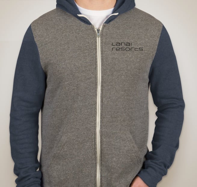 Image of Lanai Resorts Raglan Zip Hoodie