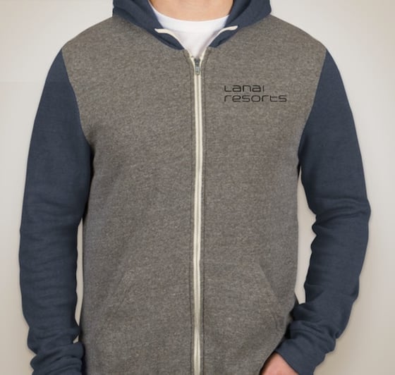 Image of Lanai Resorts Raglan Zip Hoodie
