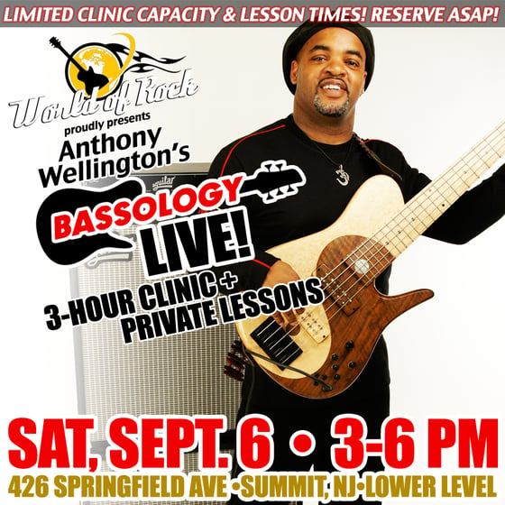 Image of Anthony Wellington BASSOLOGY Clinic - Sept. 6, 2014 (+ Private Lessons!)