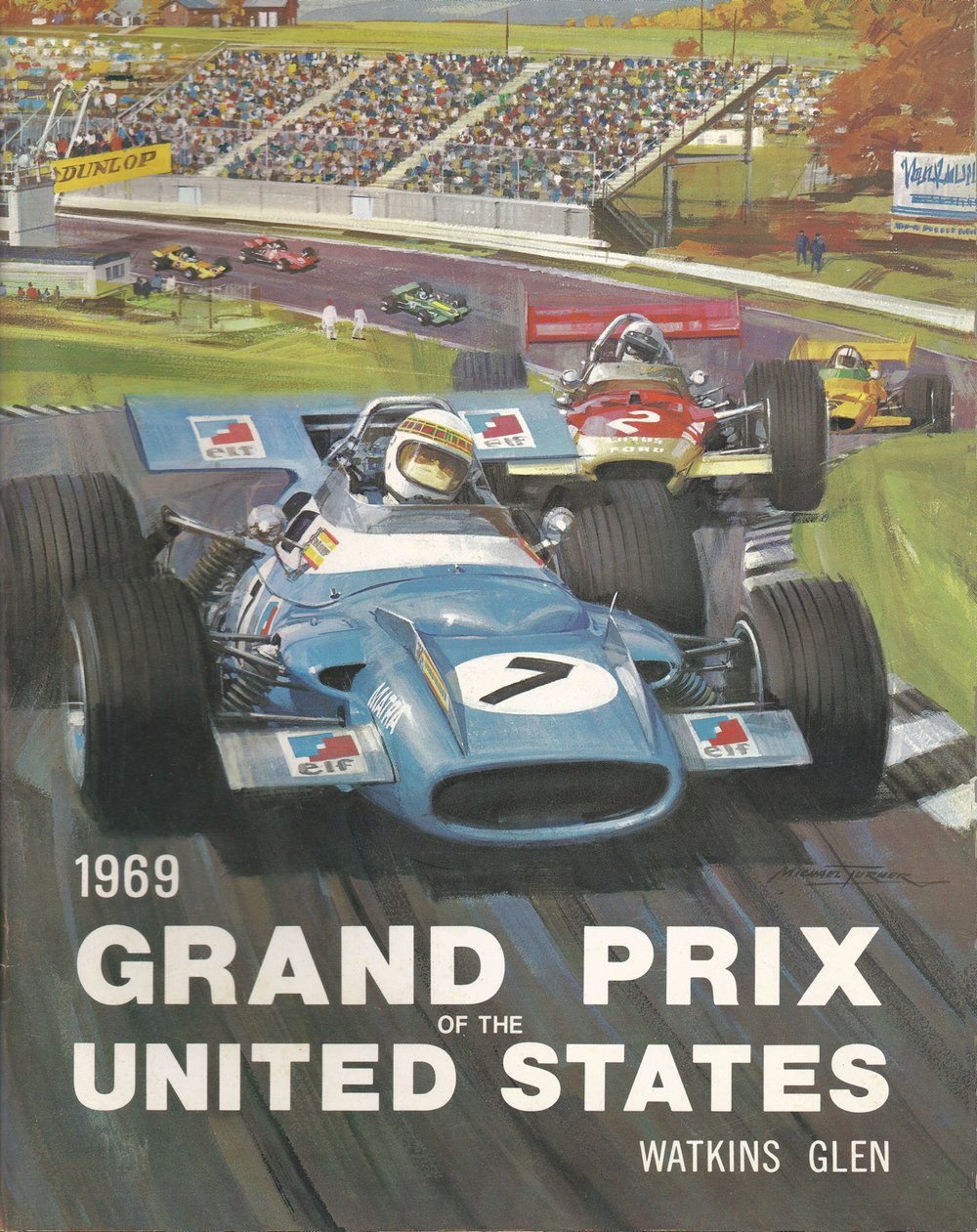 Image of Jackie Stewart United States Grand Prix Poster