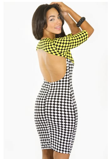 Checkered hot sale flag dress