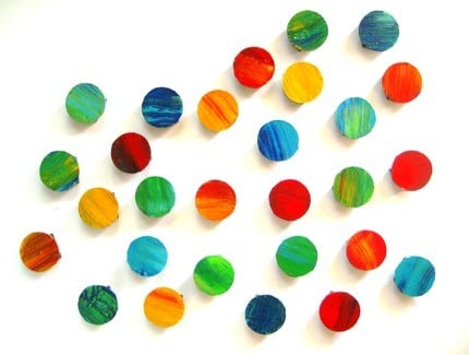 Image of 'LYRICAL CIRCLES' | Modern Wall Sculpture | Original Painting Abstract Circles | 3D Wood Wall Art