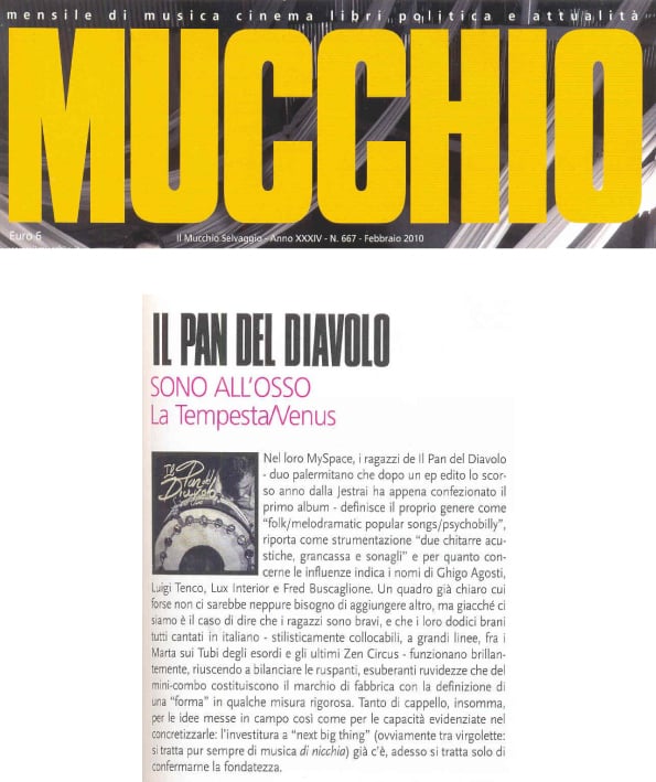 Il pan del diavolo - Sono all'osso