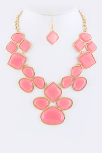 Image of Coral Statement Necklace set