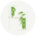 Palm Leaves wall decal tropical accent