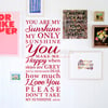 You Are My Sunshine My Only Sunshine Wall Decal Sticker