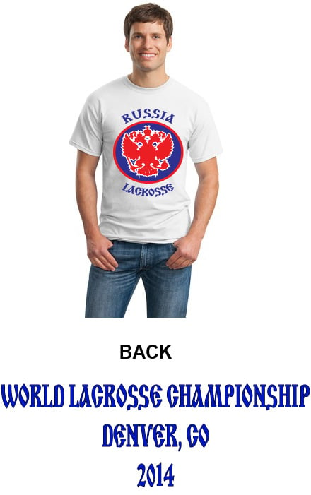 Image of Russia Lacrosse Tee Shirt 2