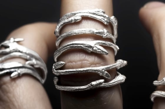 Image of Elvish Band <br> Set of 3 Rings