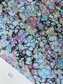 Marbled Paper Stone Pattern on Blue - 1/2 sheets