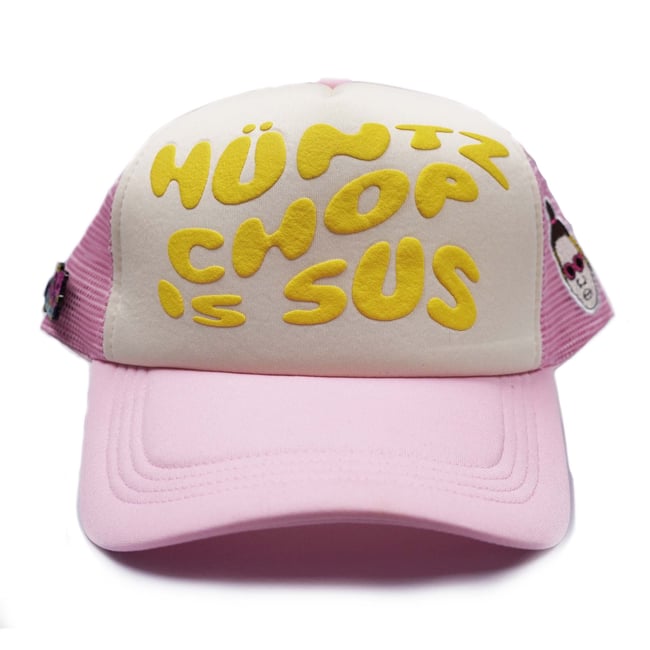 Hüntz Chop Pink Yellow Trucker Hat