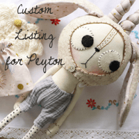 Custom listing for Peyton