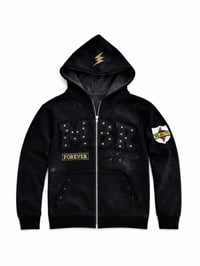 Image 1 of BLACK REJECTS ZIP UP