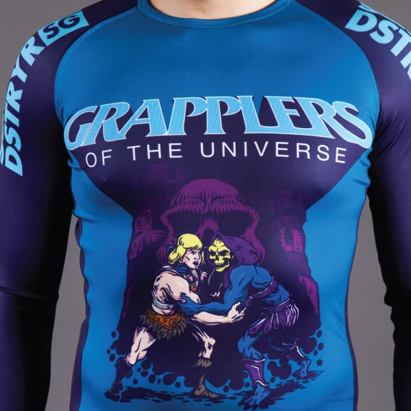 Image of GRAPPLERS OF THE UNIVERSE RASH GUARD