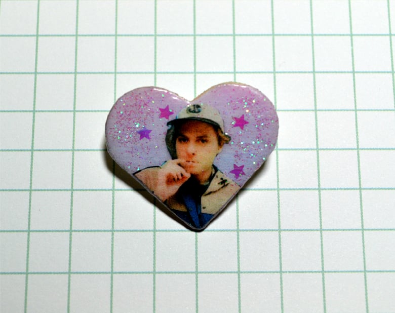Image of Heart Mac DeMarco Pin