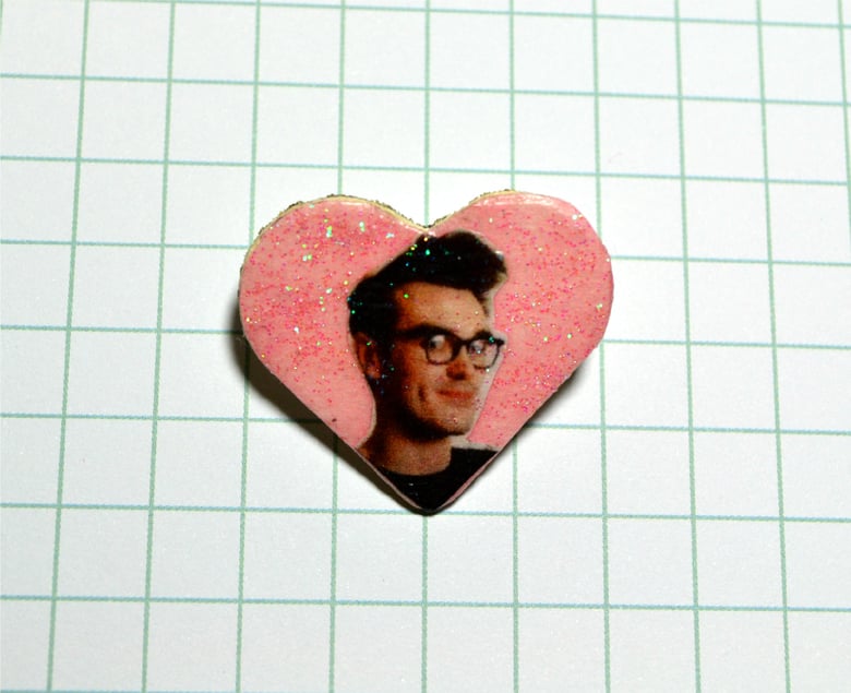 Image of Heart Morrissey Pin