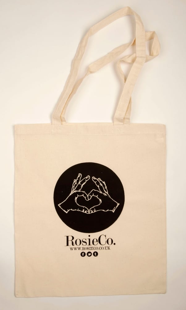 Image of RosieCo. screen print tote bag LIMITED EDITION