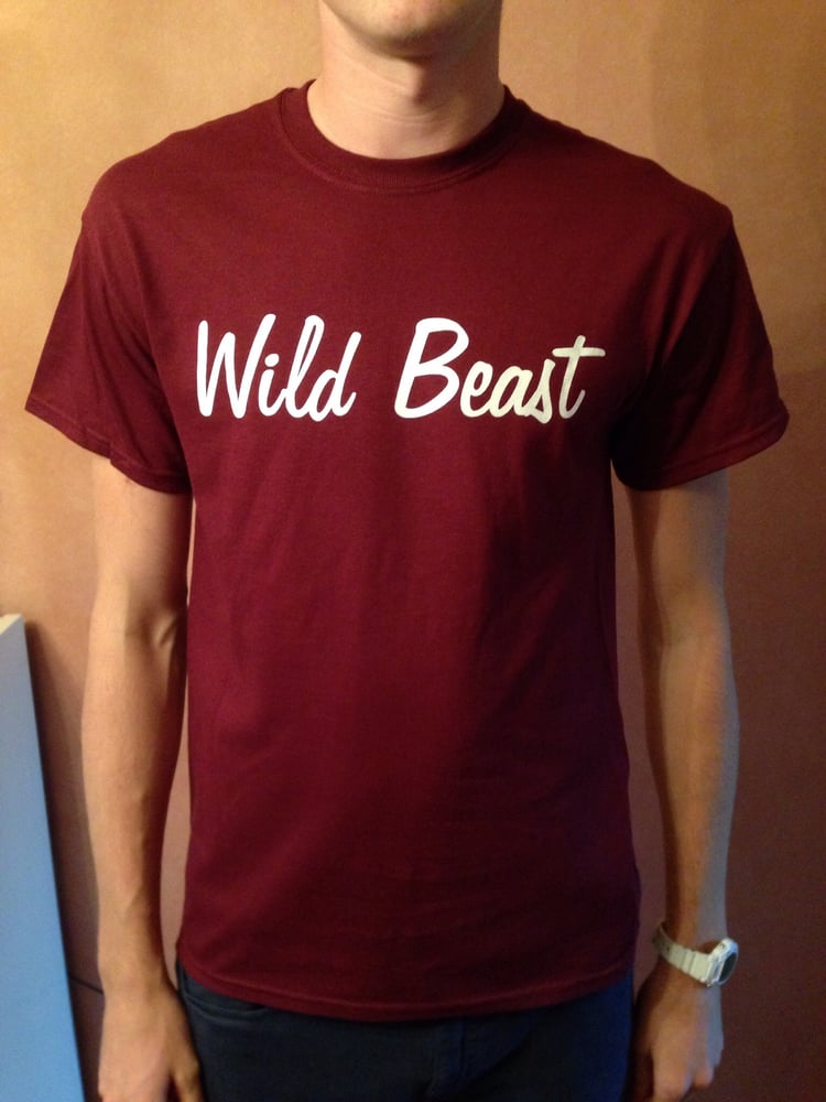 Image of Burgundy Script Tee