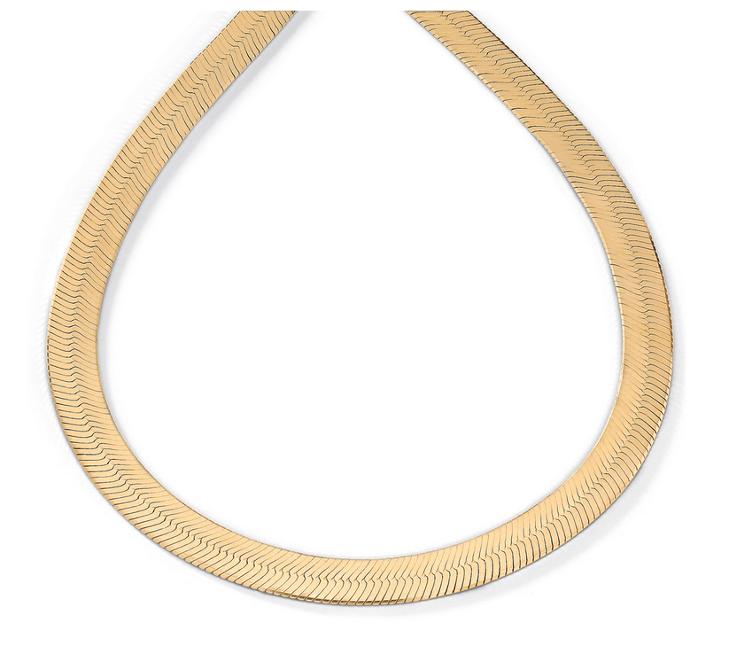 Image of 10MM 20 INCH HERRINGBONE NECKLACE