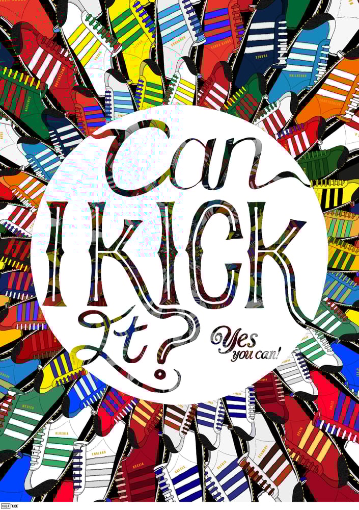 Image of KICK, A3 Print