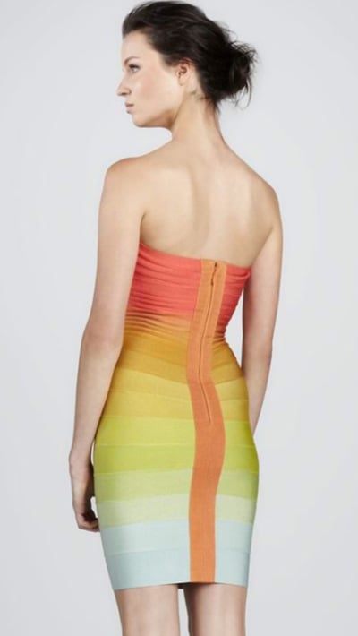 Image of Sunset Ombré bandage dress