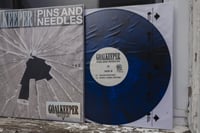 Image 2 of Pins and Needles Vinyl (Blue with Black Swirl)