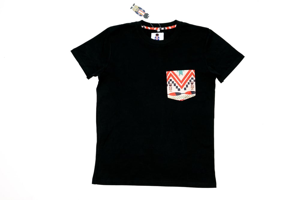 Image of RCHWRDO Navajo Silk Pocket Tee (Black)