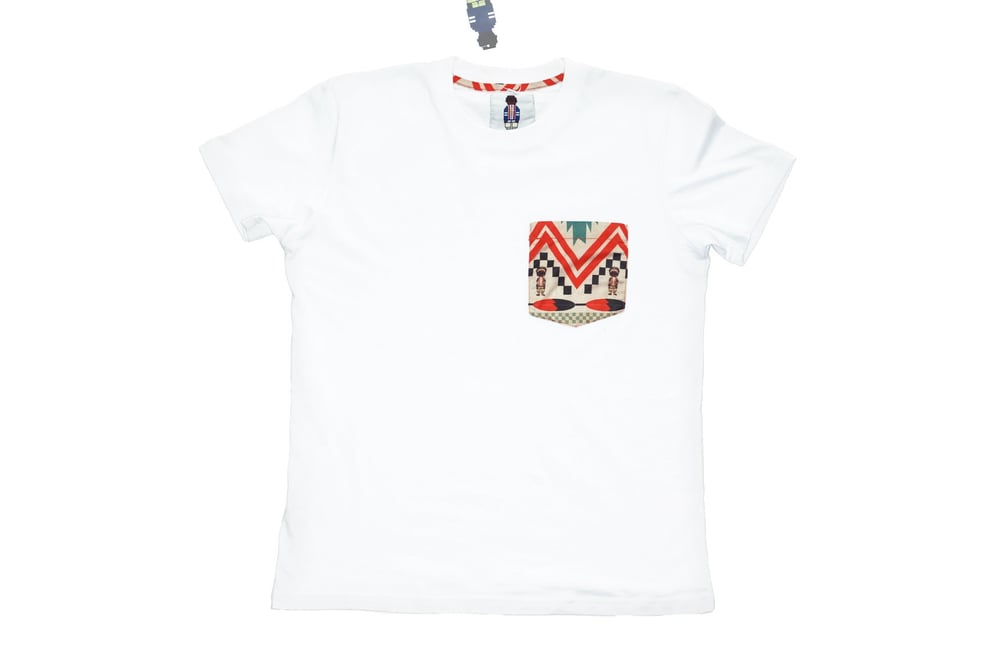 Image of RCHWRDO Navajo Silk Pocket Tee (White)