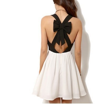 Image of CUTE SEXY BOW FRESH DRESS