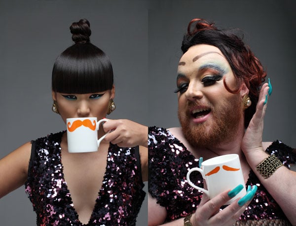 Image of Original Ginger Moustache Mug - Set of Four