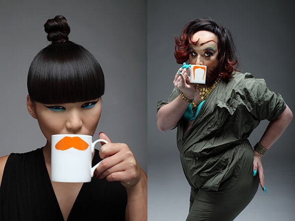 Image of Original Ginger Moustache Mug - Set of Four