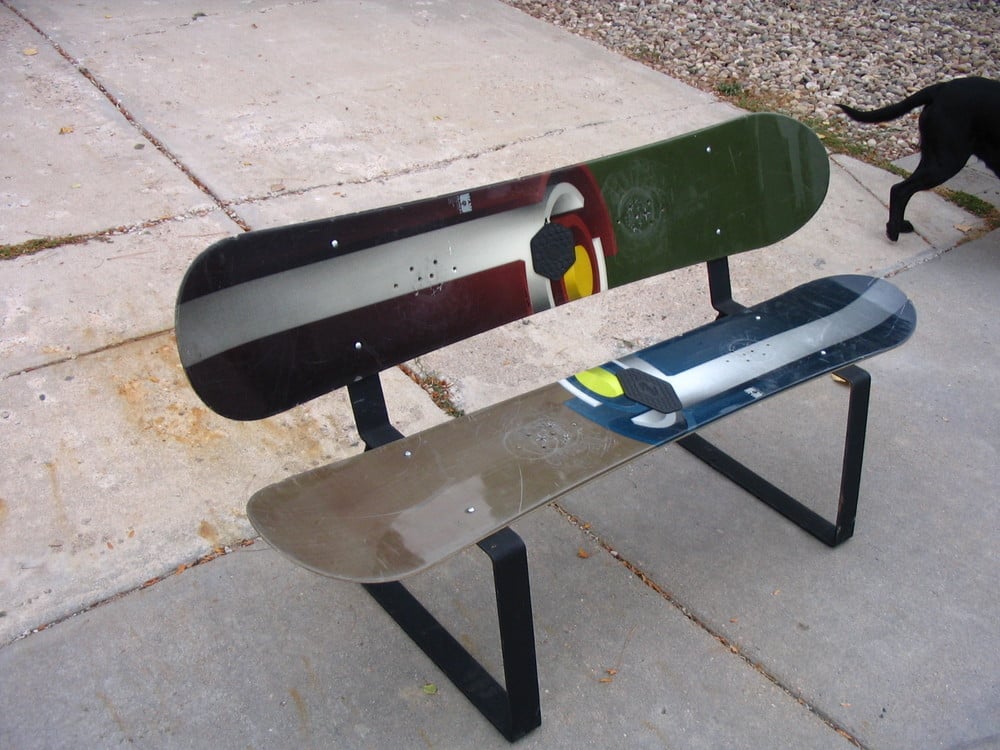 The Steel Edge — The Steel Edge "Snowboard and Ski Bench Design"