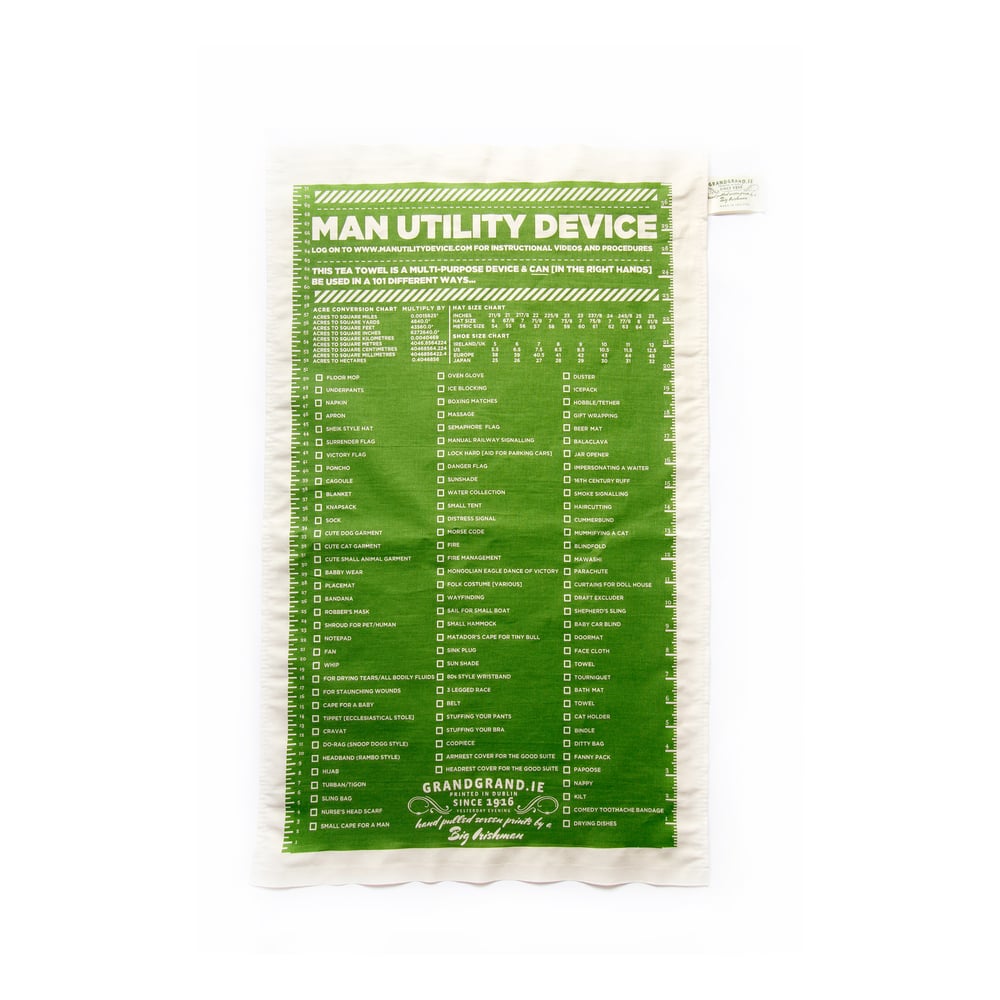 Image of MAN utility tea towel