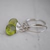 Candy Drop Earrings with Peridot, Sterling Silver
