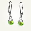 Candy Drop Earrings with Peridot, Sterling Silver