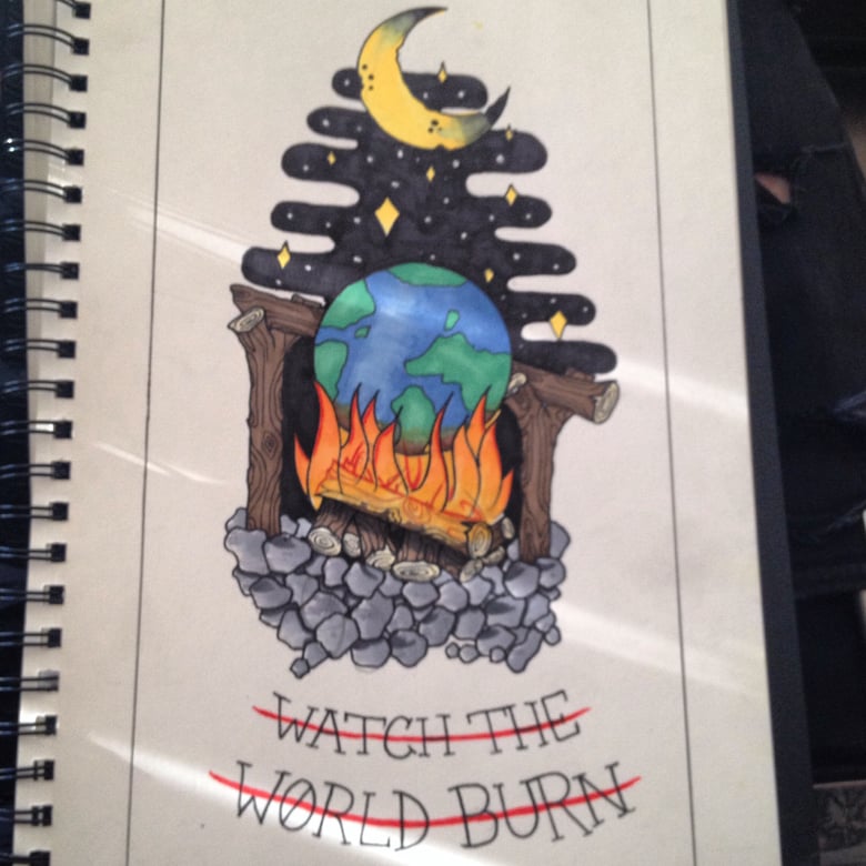 Image of Watch the world burn print